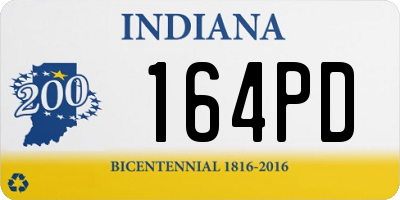 IN license plate 164PD