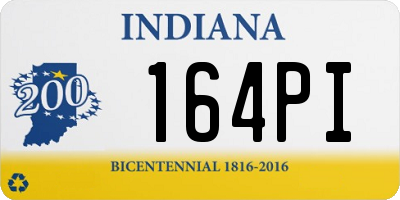 IN license plate 164PI