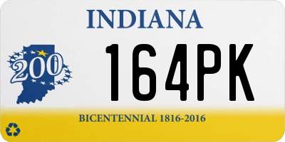IN license plate 164PK