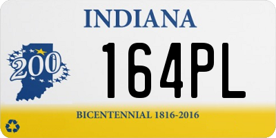 IN license plate 164PL