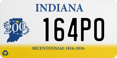 IN license plate 164PO