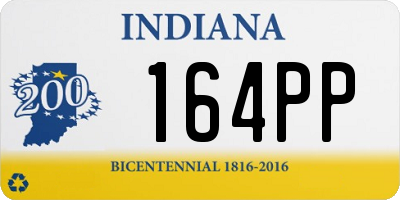 IN license plate 164PP