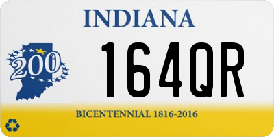 IN license plate 164QR