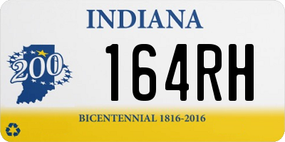 IN license plate 164RH