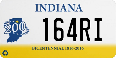 IN license plate 164RI