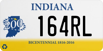 IN license plate 164RL