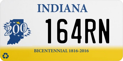 IN license plate 164RN