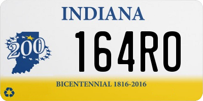IN license plate 164RO