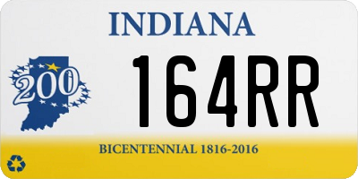 IN license plate 164RR