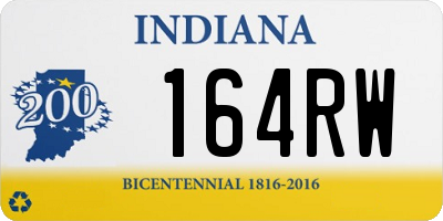 IN license plate 164RW