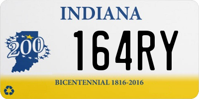 IN license plate 164RY