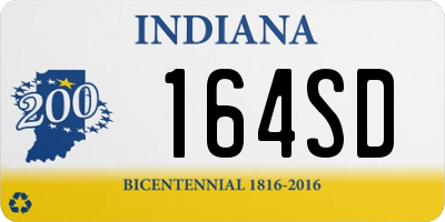 IN license plate 164SD