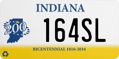 IN license plate 164SL