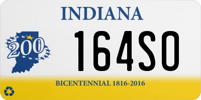 IN license plate 164SO