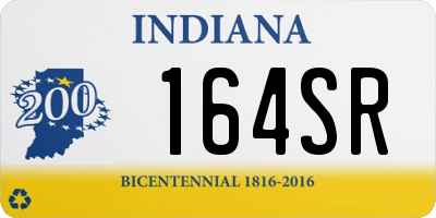 IN license plate 164SR