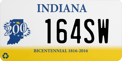 IN license plate 164SW