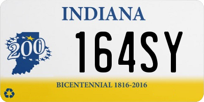 IN license plate 164SY