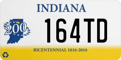 IN license plate 164TD