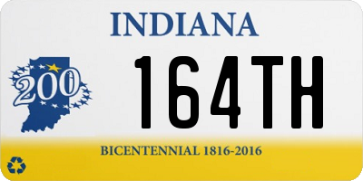 IN license plate 164TH