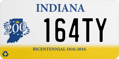 IN license plate 164TY