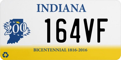 IN license plate 164VF
