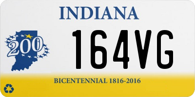 IN license plate 164VG
