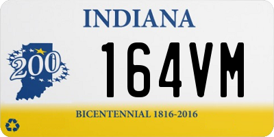 IN license plate 164VM