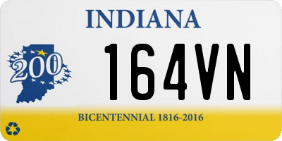 IN license plate 164VN