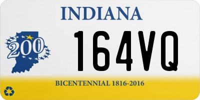 IN license plate 164VQ