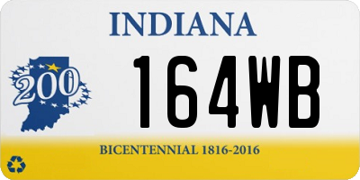IN license plate 164WB