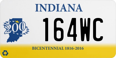 IN license plate 164WC