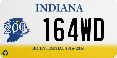 IN license plate 164WD