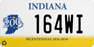 IN license plate 164WI