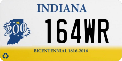 IN license plate 164WR
