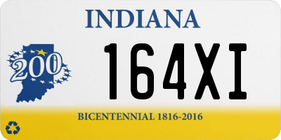 IN license plate 164XI