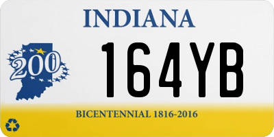 IN license plate 164YB