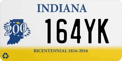 IN license plate 164YK