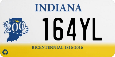 IN license plate 164YL