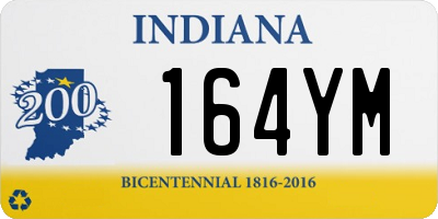 IN license plate 164YM
