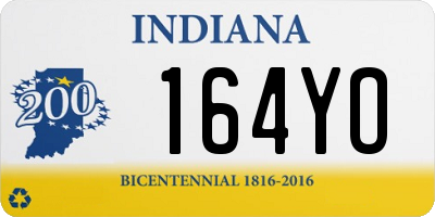 IN license plate 164YO