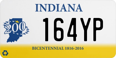 IN license plate 164YP