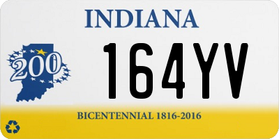 IN license plate 164YV