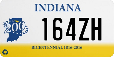 IN license plate 164ZH