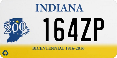 IN license plate 164ZP