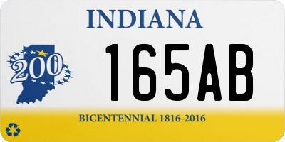 IN license plate 165AB