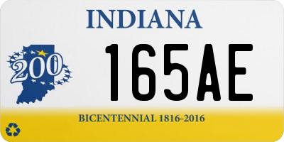 IN license plate 165AE