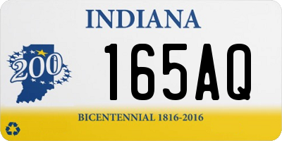 IN license plate 165AQ