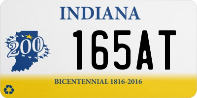 IN license plate 165AT
