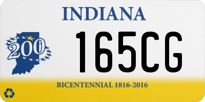 IN license plate 165CG