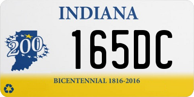 IN license plate 165DC